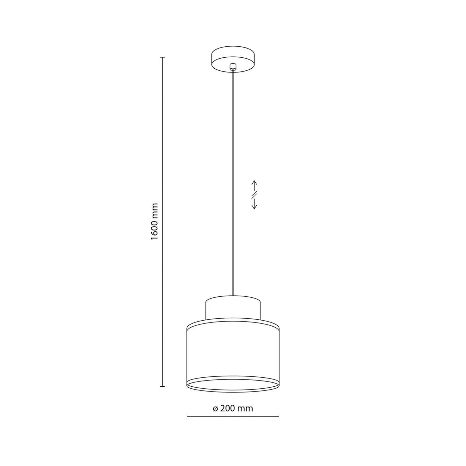 Duo riippuvalaisin, Ø 20 cm, ruosteenruskea/luonnonruskea, juutti