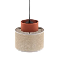 Duo riippuvalaisin, Ø 20 cm, ruosteenruskea/luonnonruskea, juutti