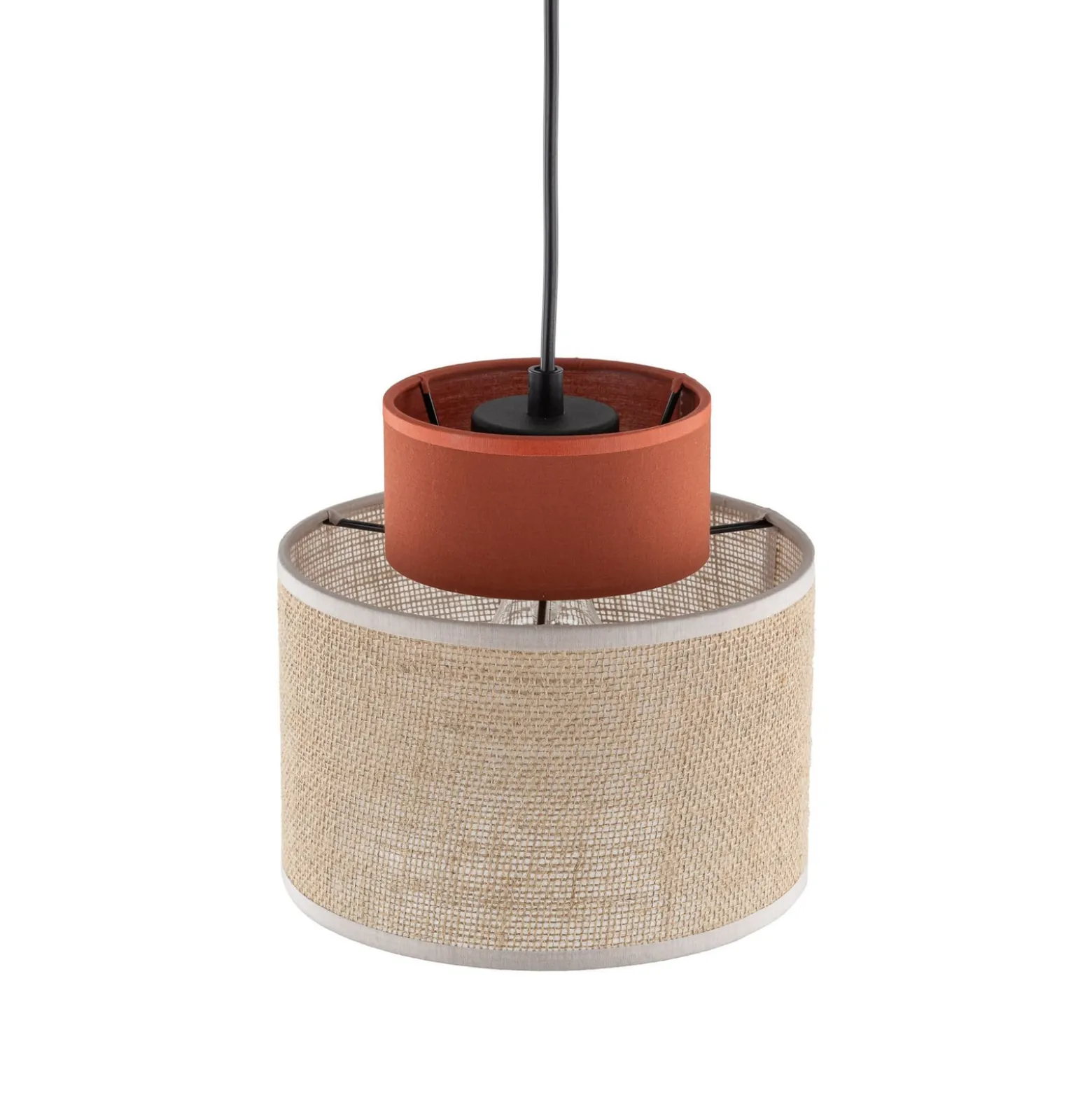 Duo riippuvalaisin, Ø 20 cm, ruosteenruskea/luonnonruskea, juutti
