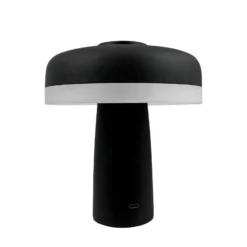 Dyberg Larsen ladattava LED-pöytävalaisin Porter, musta, 16 cm