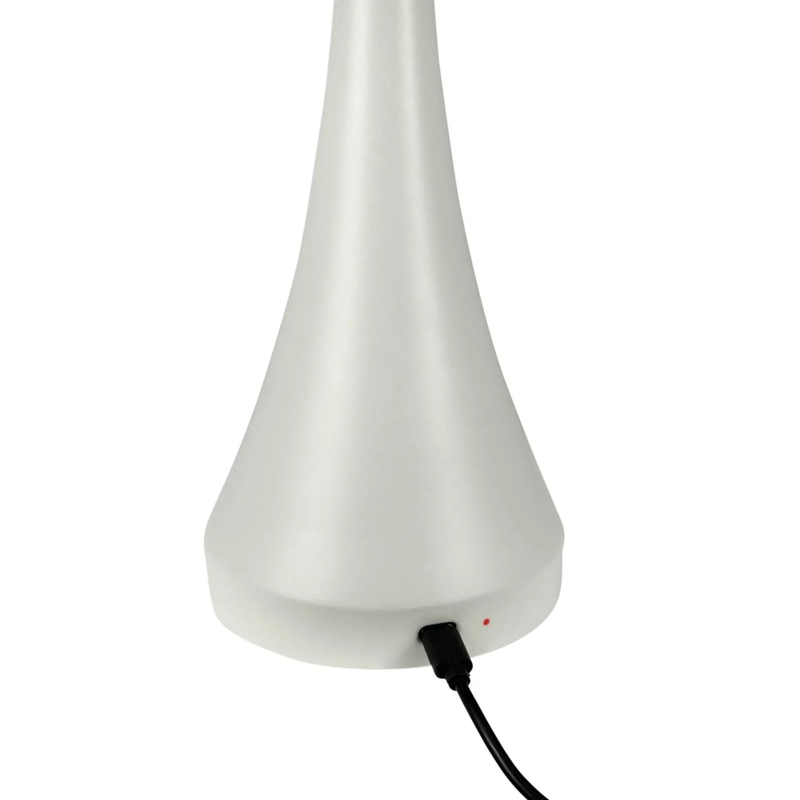 Dyberg Larsen ladattava LED-pöytävalaisin Vienna, kerma, korkeus 28 cm