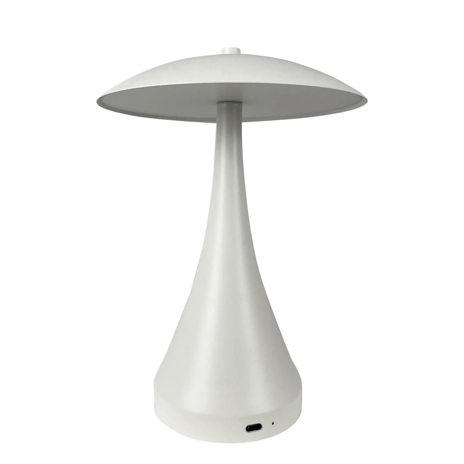 Dyberg Larsen ladattava LED-pöytävalaisin Vienna, kerma, korkeus 28 cm