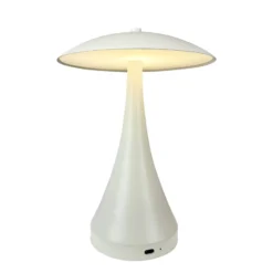Dyberg Larsen ladattava LED-pöytävalaisin Vienna, kerma, korkeus 28 cm