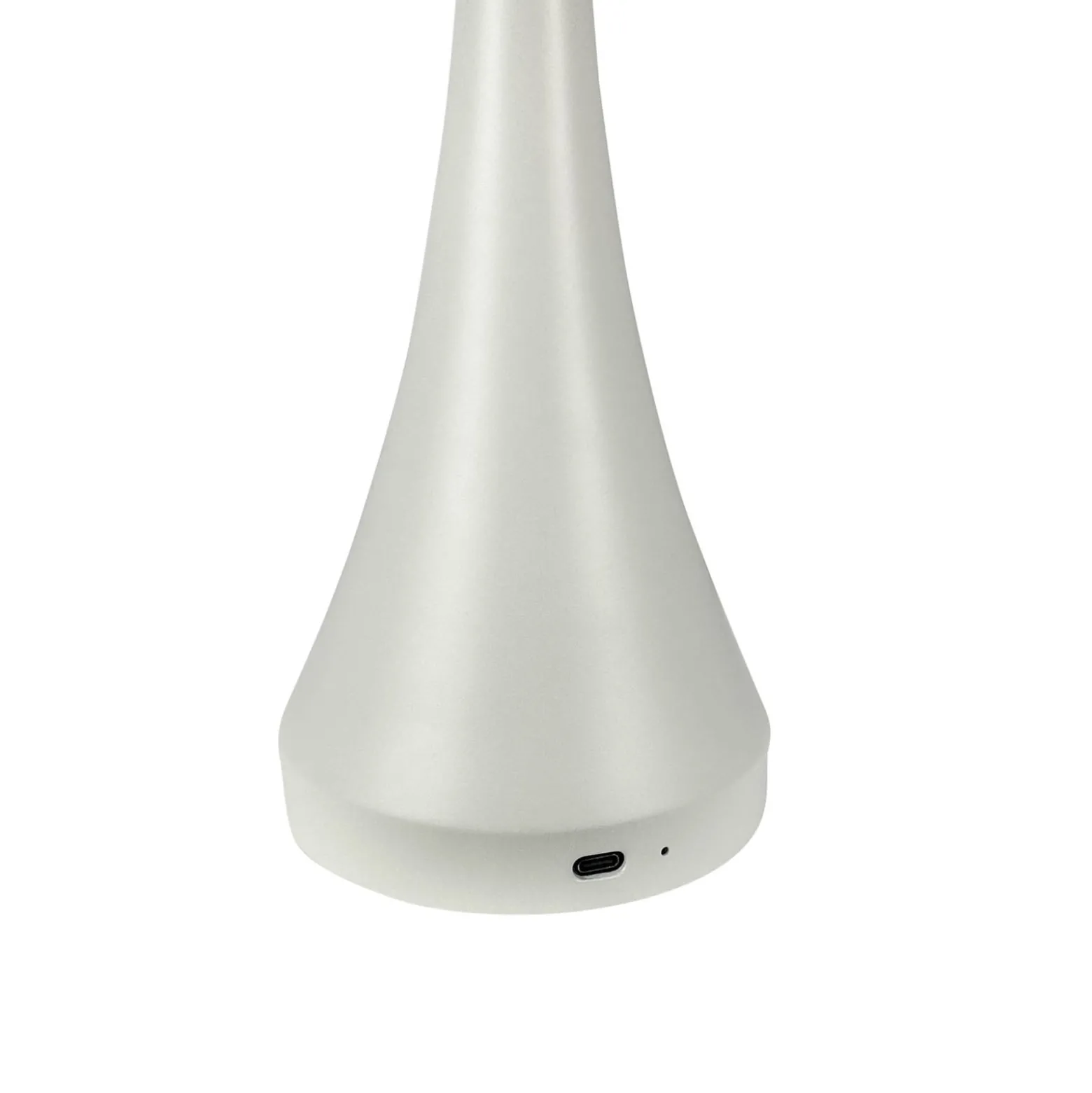 Dyberg Larsen ladattava LED-pöytävalaisin Vienna, kerma, korkeus 28 cm