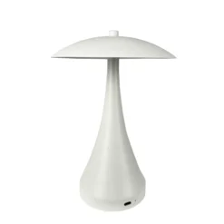 Dyberg Larsen ladattava LED-pöytävalaisin Vienna, kerma, korkeus 28 cm