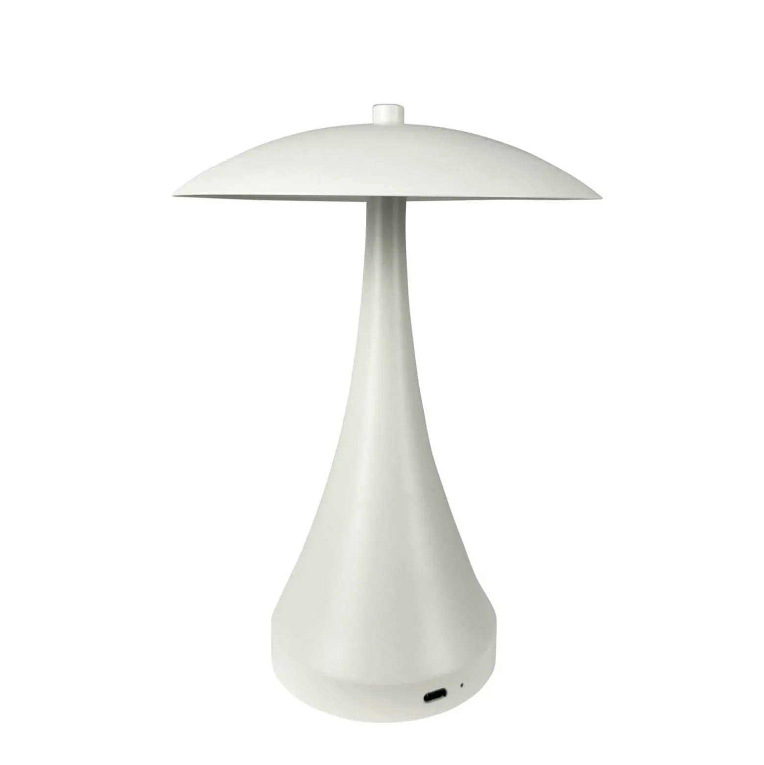Dyberg Larsen ladattava LED-pöytävalaisin Vienna, kerma, korkeus 28 cm