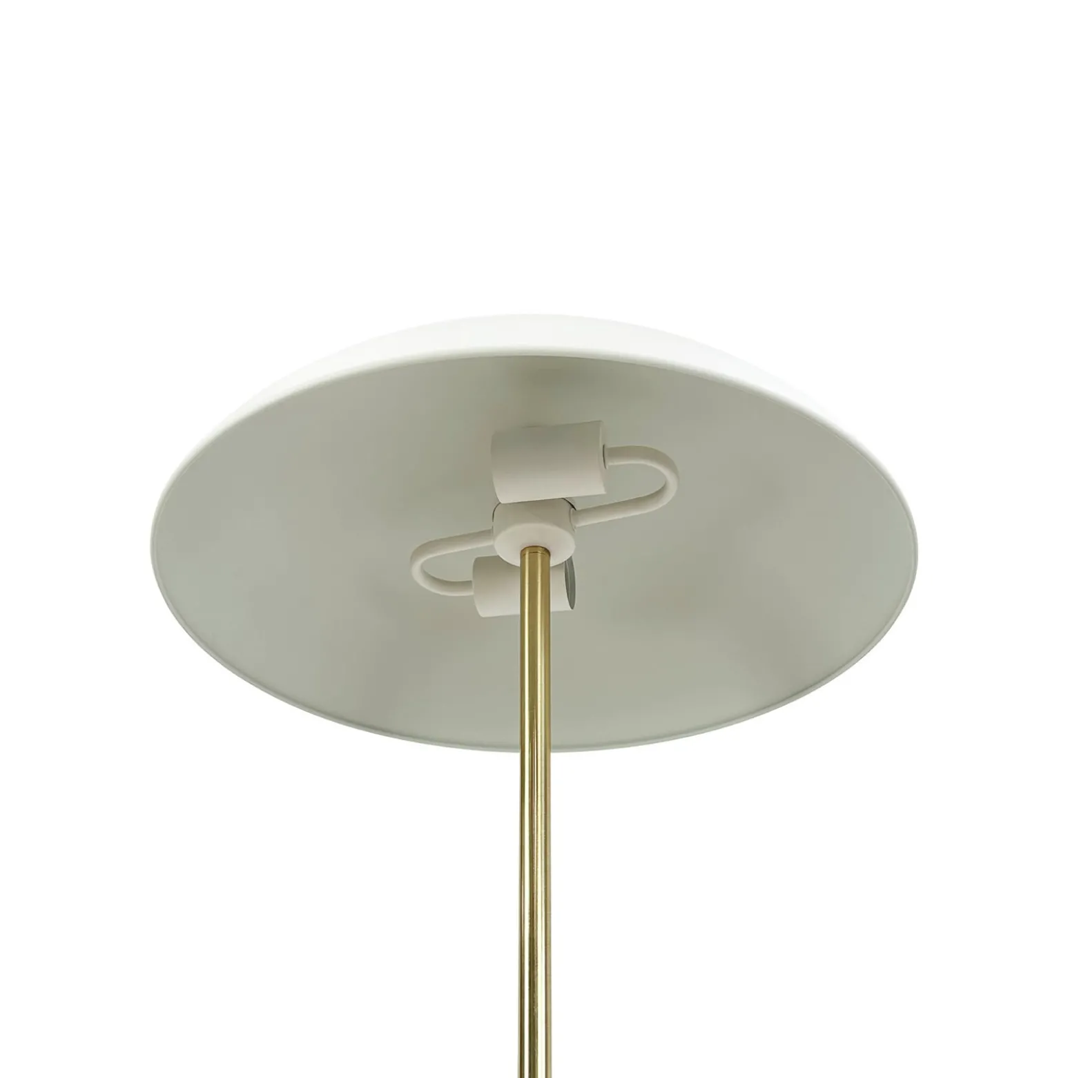 Dyberg Larsen lattiavalaisin Globus, korkeus 150 cm, beige/messinki