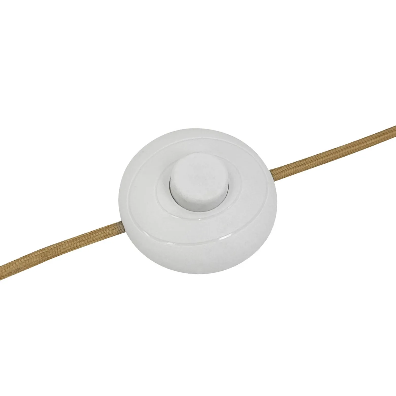 Dyberg Larsen lattiavalaisin Globus, korkeus 150 cm, beige/messinki