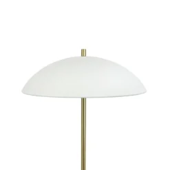 Dyberg Larsen lattiavalaisin Globus, korkeus 150 cm, beige/messinki