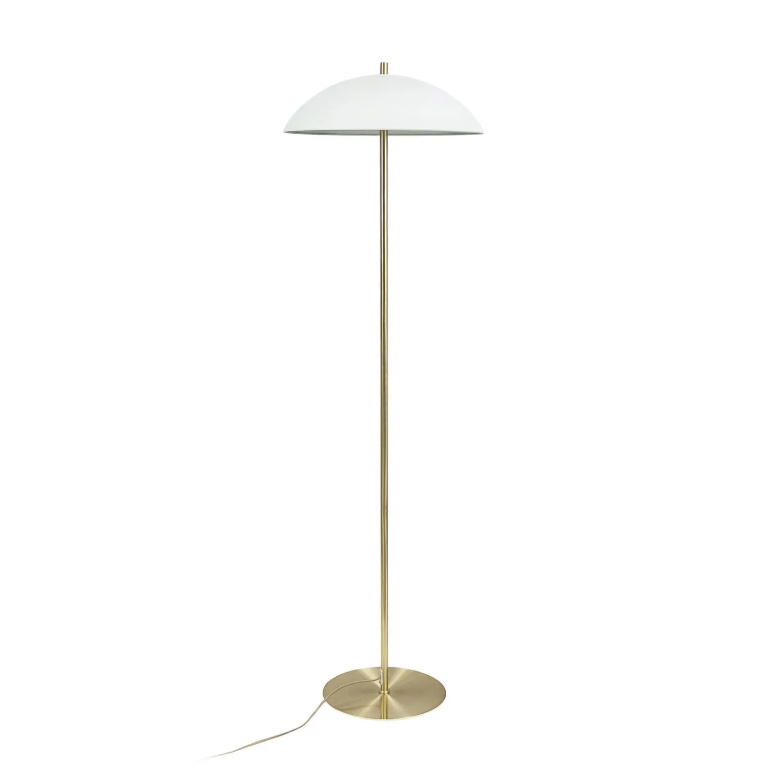 Dyberg Larsen lattiavalaisin Globus, korkeus 150 cm, beige/messinki