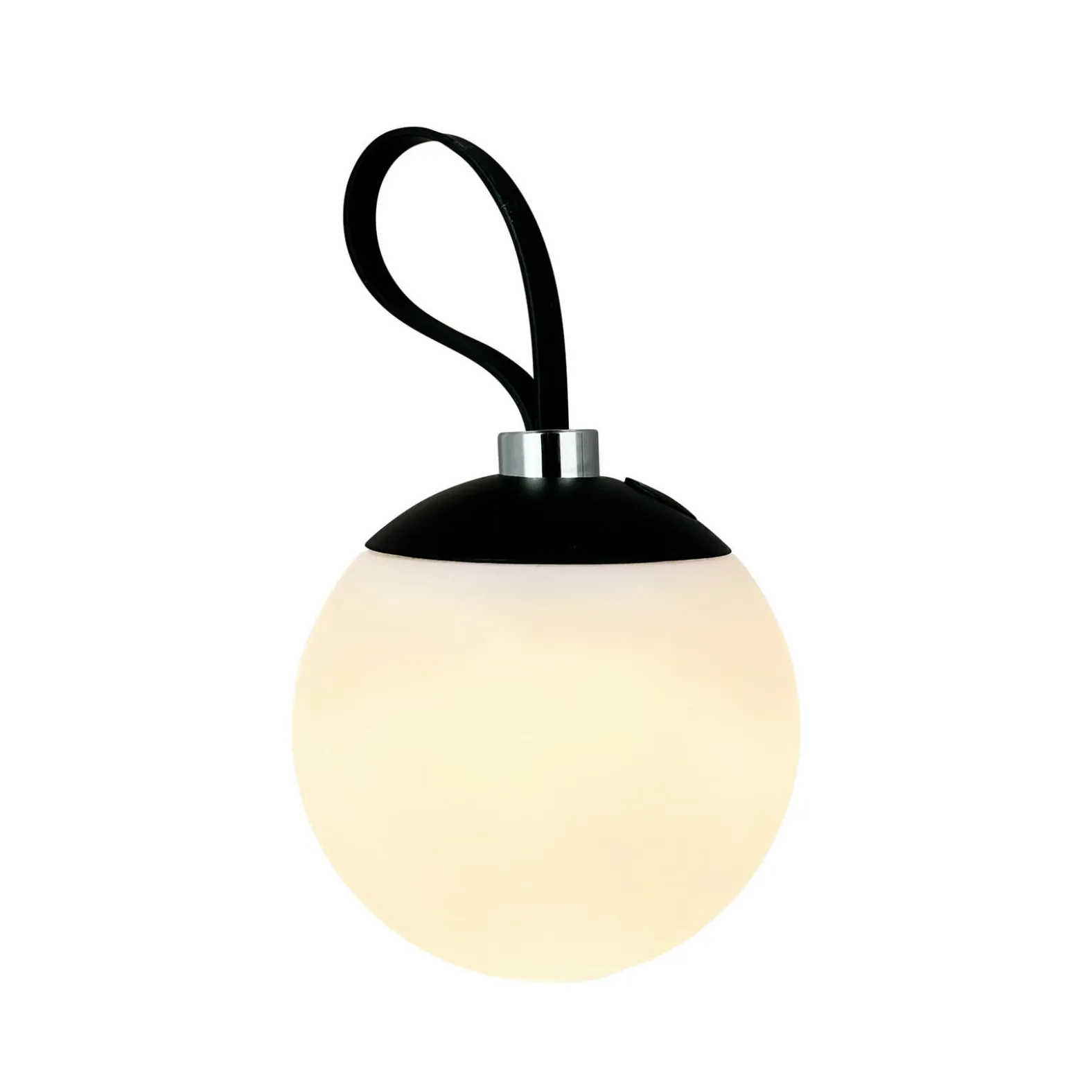 Dyberg Larsen LED-akku-koristelamppu Odin, musta/valkoinen, IP44