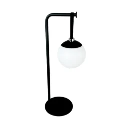 Dyberg Larsen LED-akku-koristelamppu Odin, musta/valkoinen, IP44