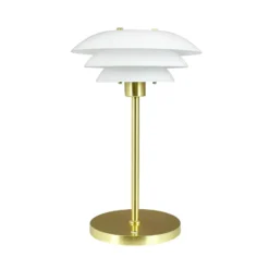Dyberg Larsen LED-akkukäyttöinen pöytälamppu DL20, korkeus 30 cm, lasi