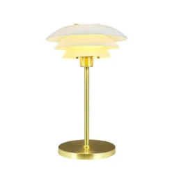 Dyberg Larsen LED-akkukäyttöinen pöytälamppu DL20, korkeus 30 cm, lasi