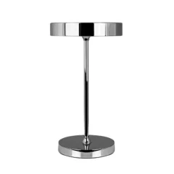 Dyberg Larsen LED-akkukäyttöinen pöytälamppu Starlight, kromi, metalli