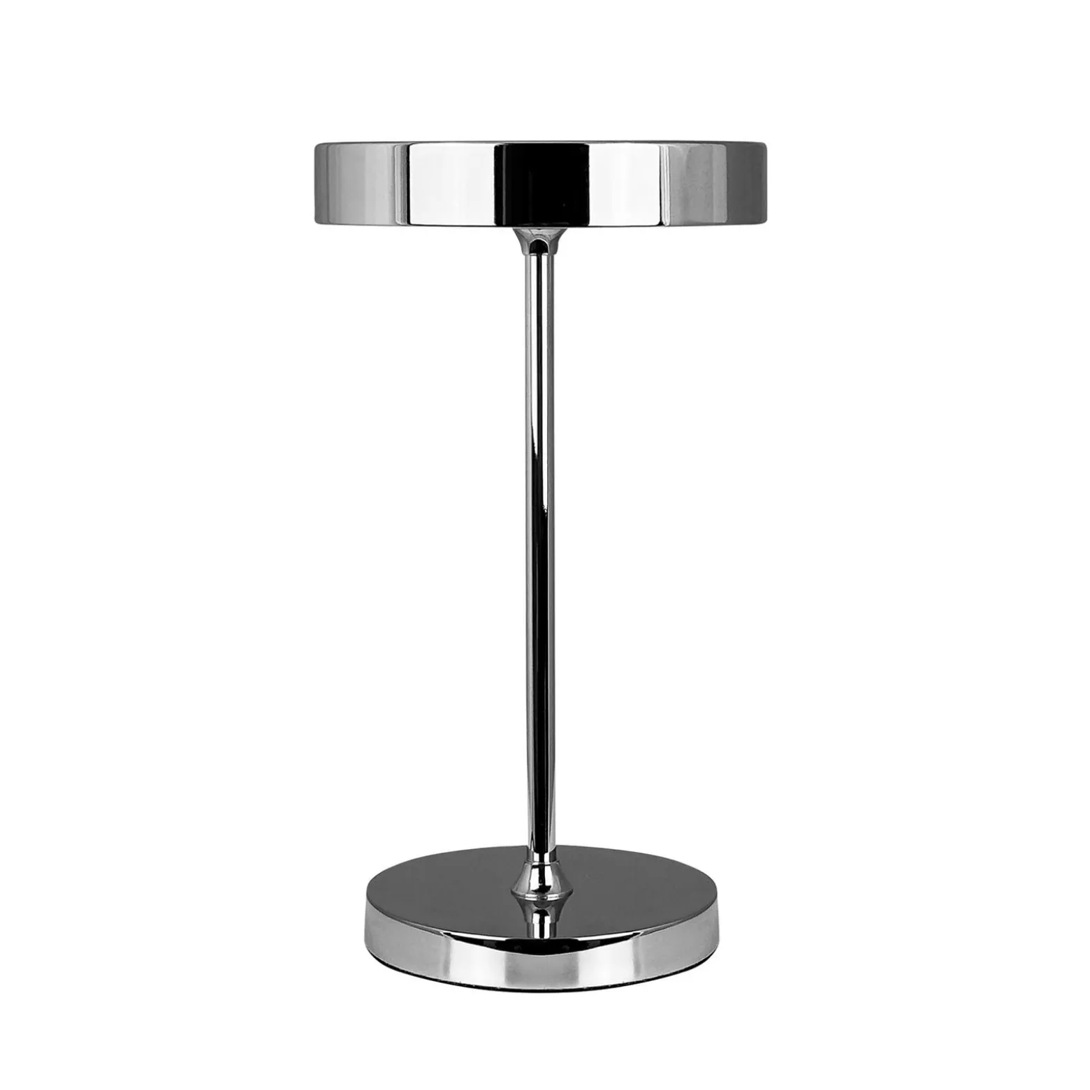 Dyberg Larsen LED-akkukäyttöinen pöytälamppu Starlight, kromi, metalli