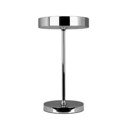 Dyberg Larsen LED-akkukäyttöinen pöytälamppu Starlight, kromi, metalli