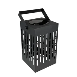 Dyberg Larsen LED-lyhty Luma, musta, 20 cm, IP44