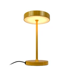 Dyberg Larsen LED-pöytälamppu Starlight, keltainen, korkeus 26 cm
