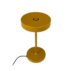 Dyberg Larsen LED-pöytälamppu Starlight, keltainen, korkeus 26 cm