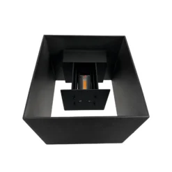 Dyberg Larsen LED-seinävalaisin Venus, musta, leveys 15 cm