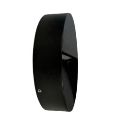 Dyberg Larsen LED-ulkoseinälamppu Pluto, musta, Ø 15 cm