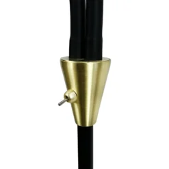Dyberg Larsen maavalaisin Lilje, musta, korkeus 135 cm, 2-lamppuinen.
