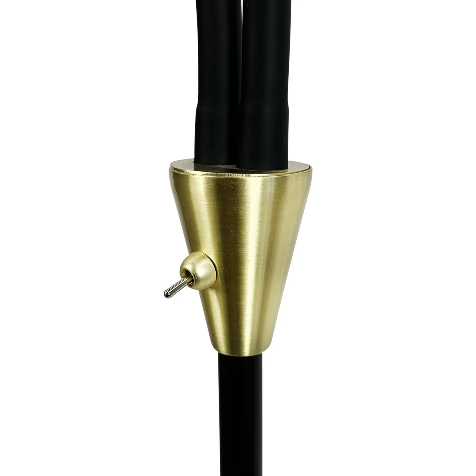 Dyberg Larsen maavalaisin Lilje, musta, korkeus 135 cm, 2-lamppuinen.
