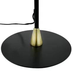 Dyberg Larsen maavalaisin Lilje, musta, korkeus 135 cm, 2-lamppuinen.