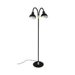 Dyberg Larsen maavalaisin Lilje, musta, korkeus 135 cm, 2-lamppuinen.