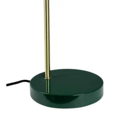Dyberg Larsen Ocean -pöytälamppu, tummanvihreä/messinki, 43 cm