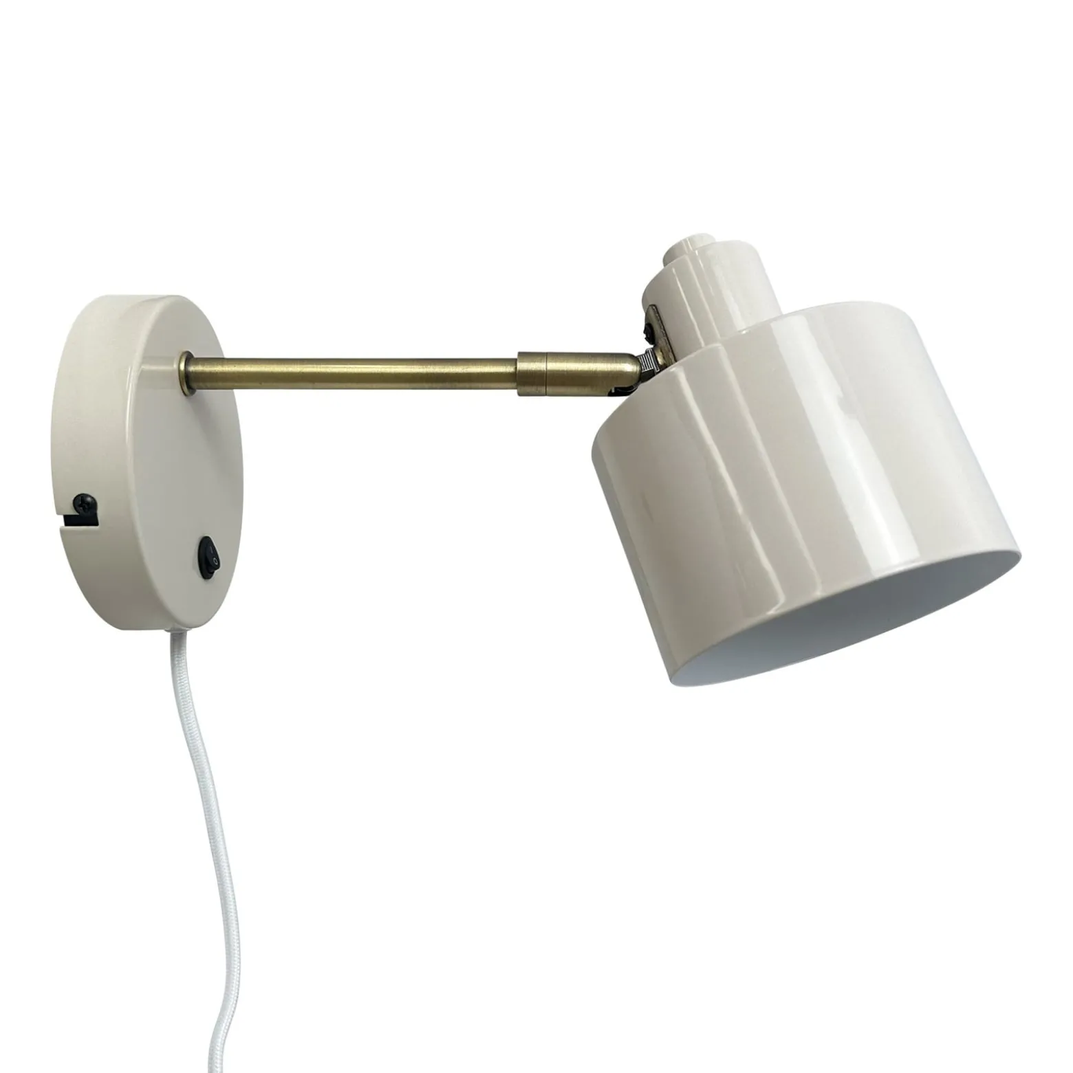 Dyberg Larsen Ocean -seinälamppu, beige, ulkonema 30 cm