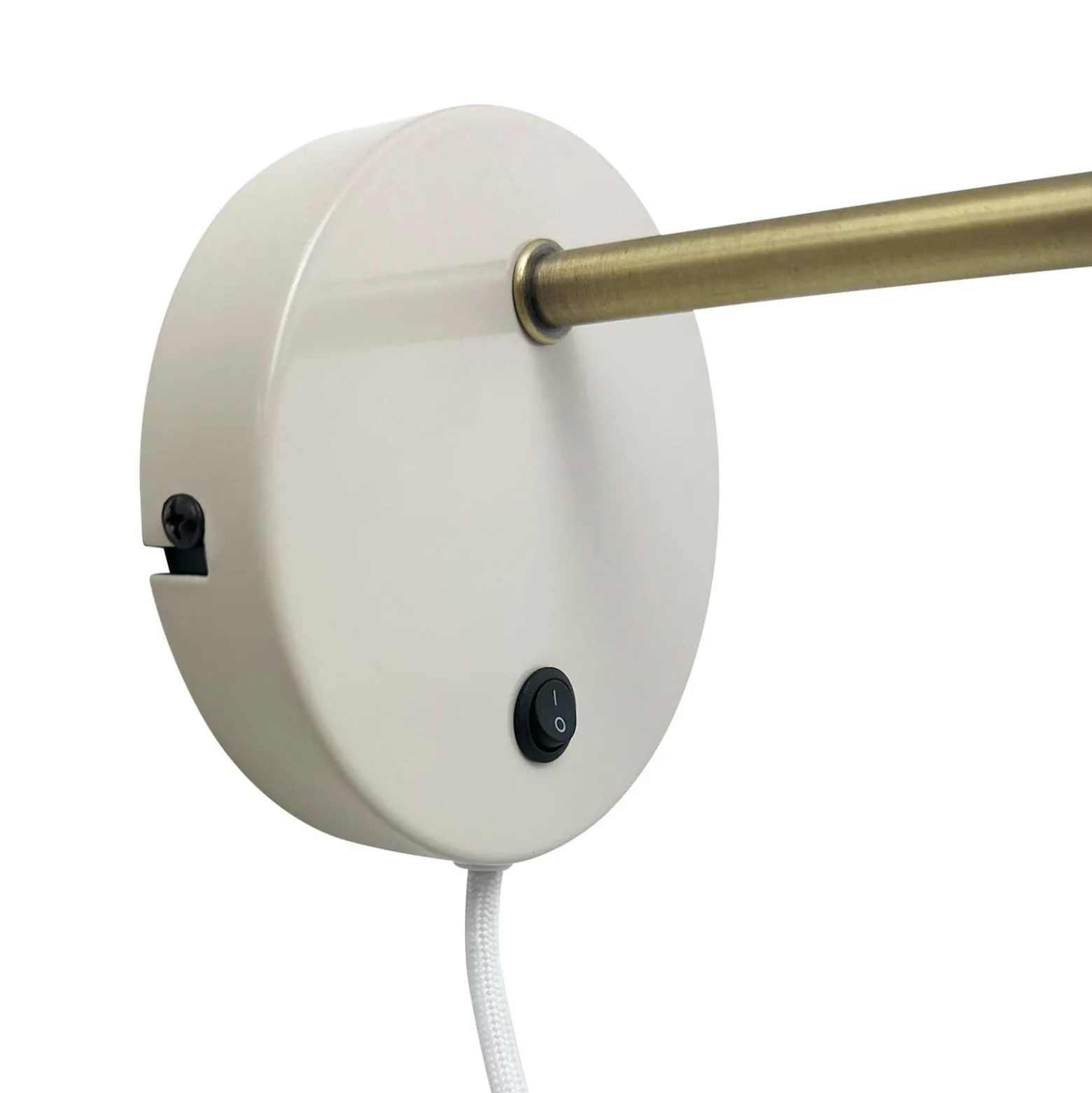 Dyberg Larsen Ocean -seinälamppu, beige, ulkonema 30 cm