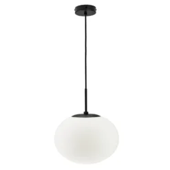 Dyberg Larsen Princess riippuvalaisin, opaali/musta, Ø 28 cm