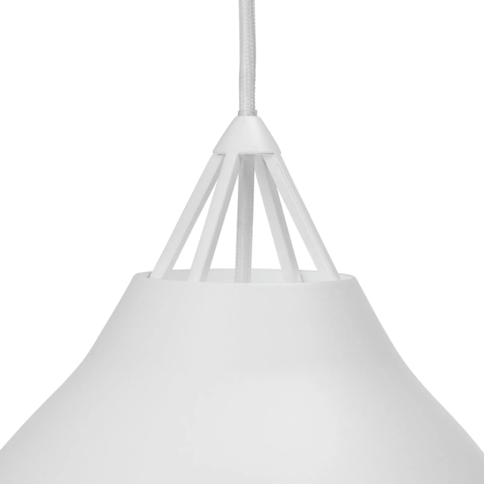 Dyberg Larsen Pyra-riippuvalo, Ø 23 cm, valkoinen, metalli
