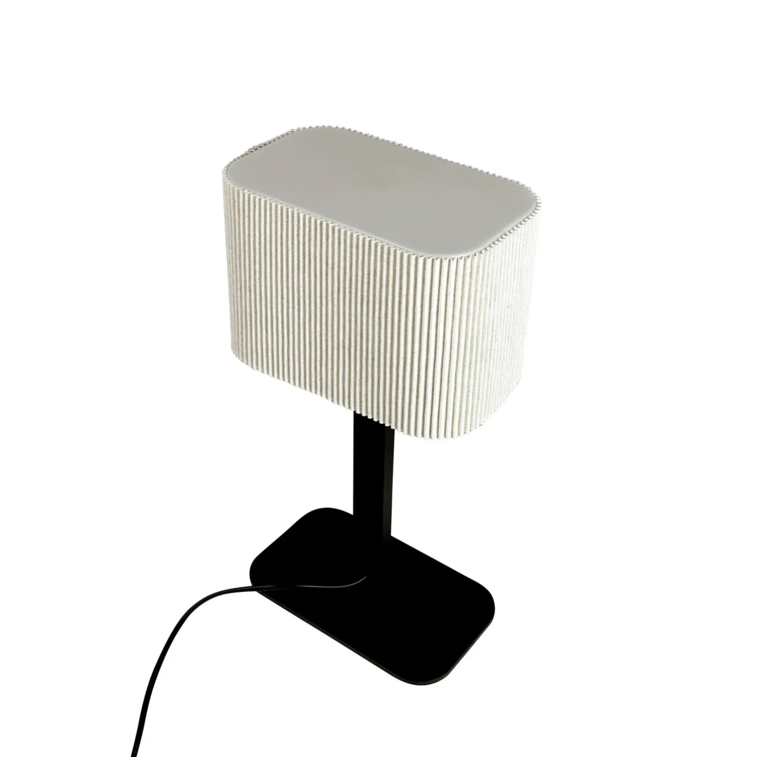 Dyberg Larsen pöytälamppu Calix, luonnonvalkoinen, korkeus 39 cm