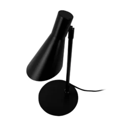 Dyberg Larsen pöytälamppu DL12, musta, korkeus 39,5 cm, metalli