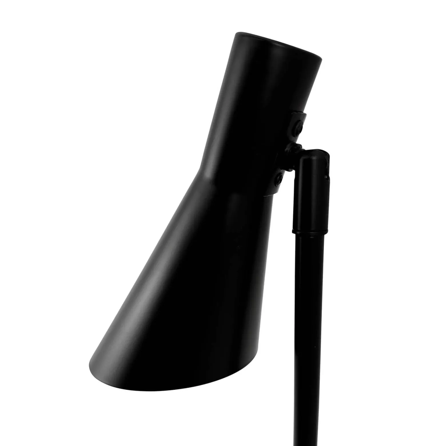 Dyberg Larsen pöytälamppu DL12, musta, korkeus 39,5 cm, metalli