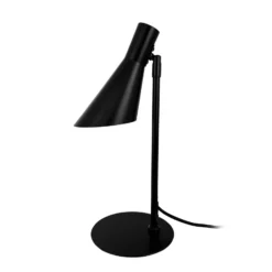 Dyberg Larsen pöytälamppu DL12, musta, korkeus 39,5 cm, metalli