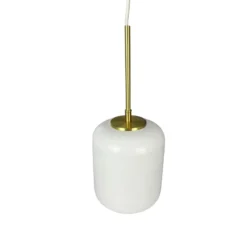 Dyberg Larsen Silvia-riippuvalo, Ø 15 cm, opaali/messinki, lasi