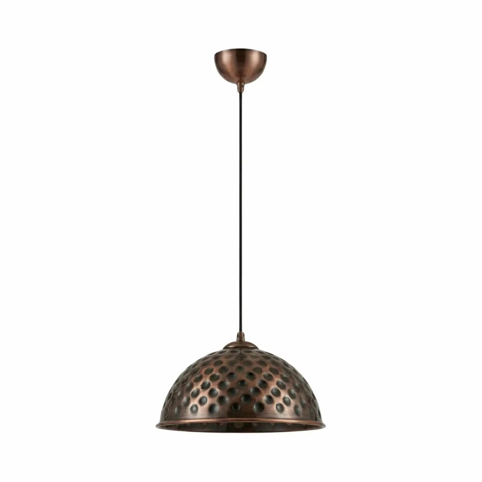 ECHO-riippuvalaisin, kuparivärinen, halkaisija 26 cm, metallia, E27