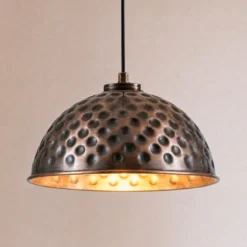 ECHO-riippuvalaisin, kuparivärinen, halkaisija 26 cm, metallia, E27