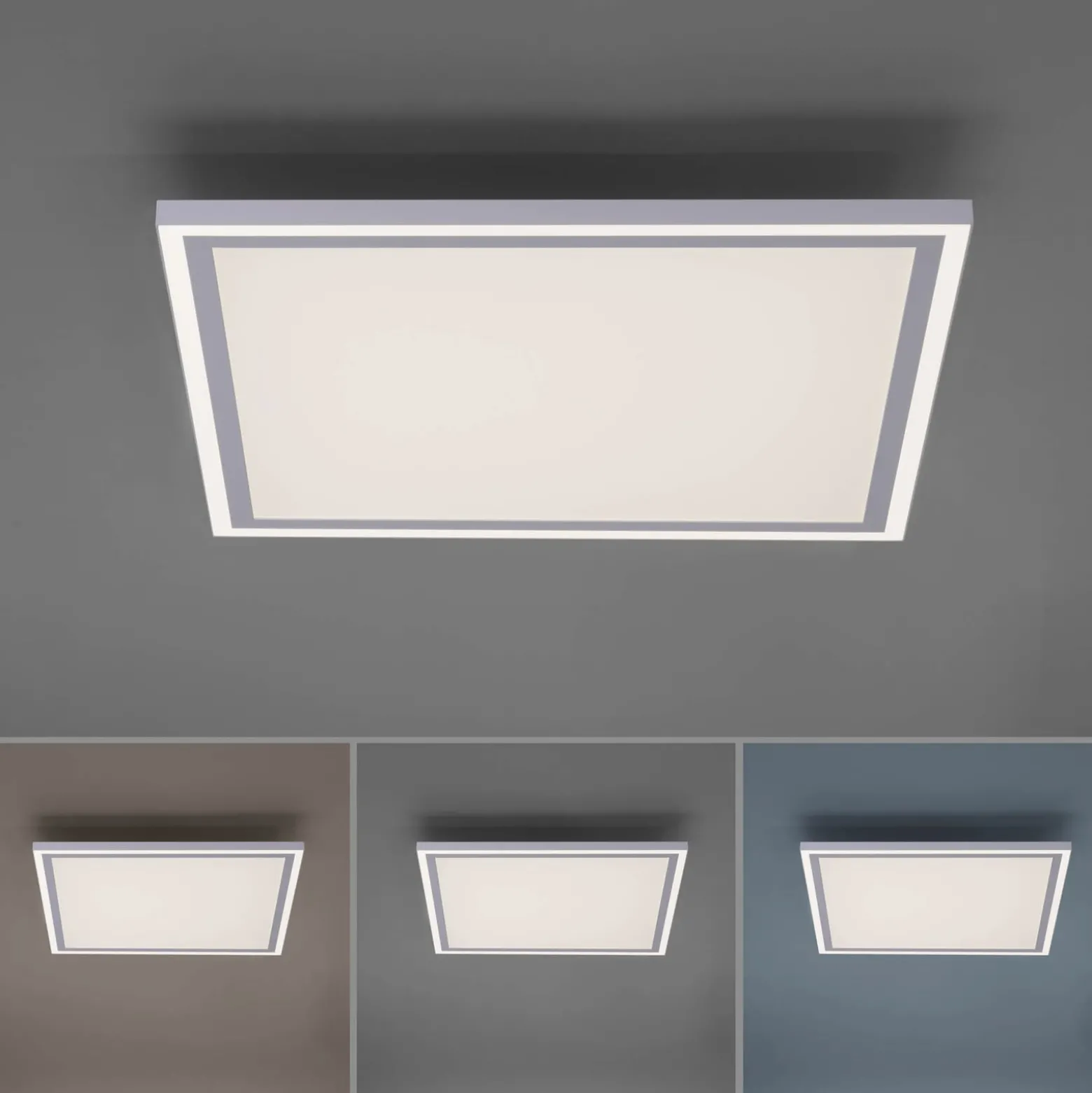 Edging-LED-kattovalaisin, tunable white, 46x46 cm