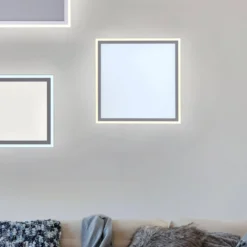 Edging-LED-kattovalaisin, tunable white, 46x46 cm