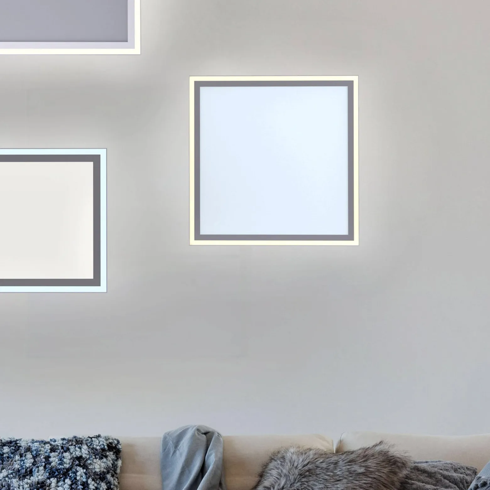 Edging-LED-kattovalaisin, tunable white, 46x46 cm