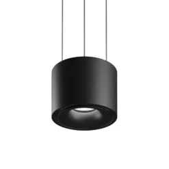 Egger DLS Clippo -riippuvalo, musta/musta, Ø 10 cm, DALI DTW