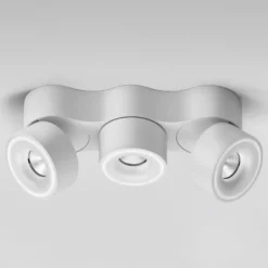 Egger DLS LED-kohdevalaisin Clippo Trio, 3-liekki, valkoinen, himmennettävä