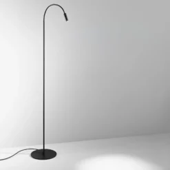 Egger DLS LED-lattiavalaisin Zooom, joustava varsi, platinanvärinen