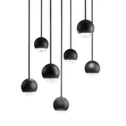 Egger DLS LED-riippuvalaisin Cleo, musta