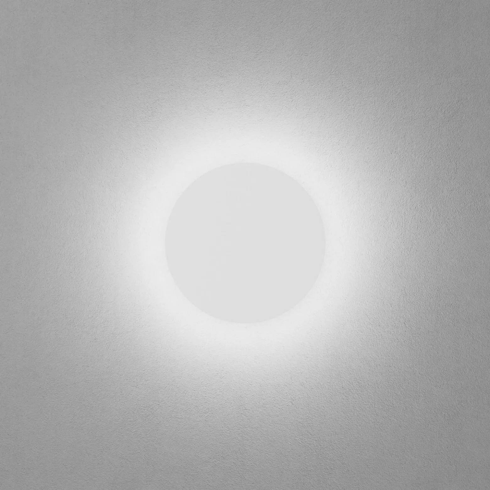 Egger DLS LED-seinävalaisin Orbit, valkoinen, Ø 25 cm, alumiini, 2700 K